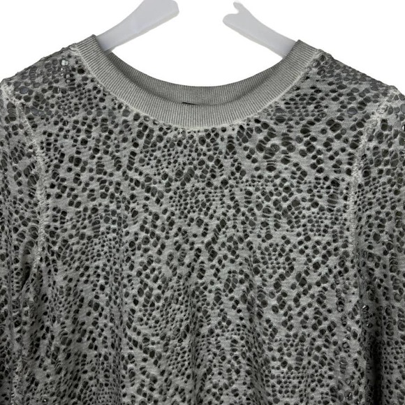 Free People We The Free Green Mesh Top Size Small - Picture 3 of 11